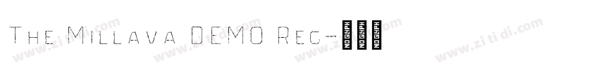 The Millava DEMO Reg字体转换